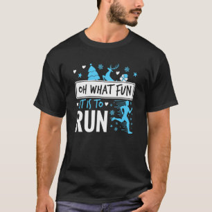 Camiseta Corriendo Navidades Oh Qué Diversión Es Correr