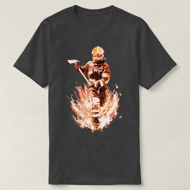 Camiseta Corriendo por el fuego (Diseño del anverso)