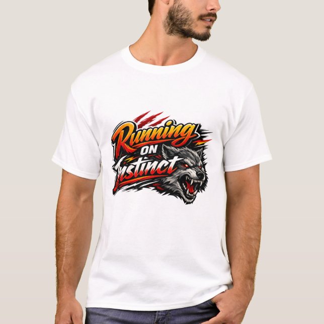 Camiseta Corriendo por instinto (Anverso)