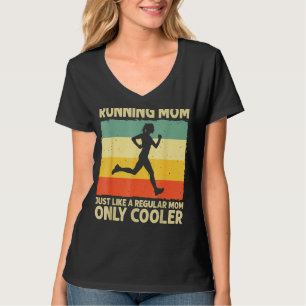 Camiseta Corriendo por mamá Marathoner Runner Coach Carrera