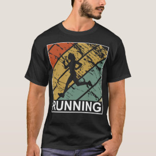 Camiseta Corriendo retro corriendo maratón jogging 2