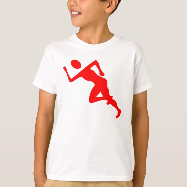 Camiseta Corriendo - Rojo (Anverso)