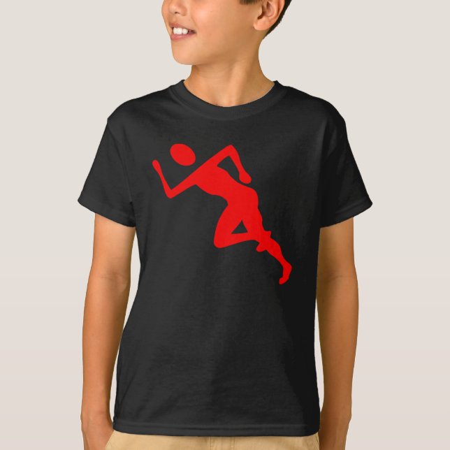 Camiseta Corriendo - Rojo (Anverso)