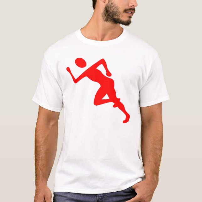 Camiseta Corriendo - Rojo (Anverso)