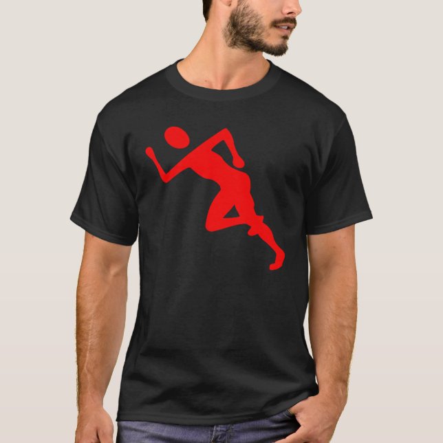 Camiseta Corriendo - Rojo (Anverso)