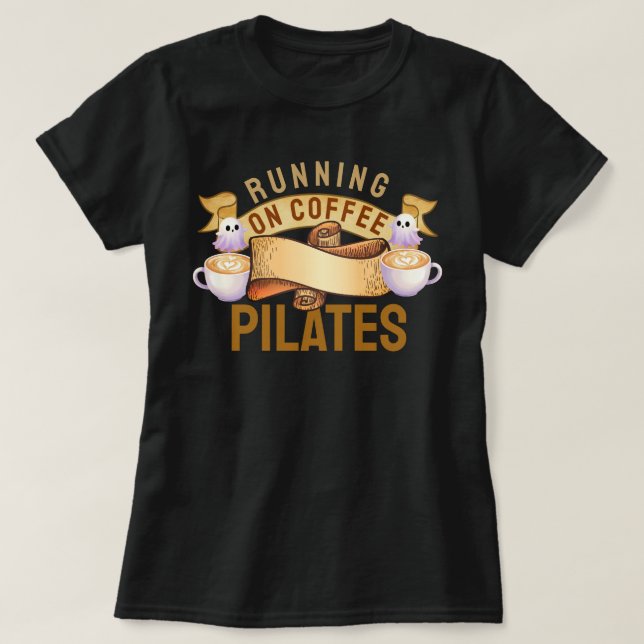 Camiseta Corriendo Sobre Pilatos De Café (Diseño del anverso)