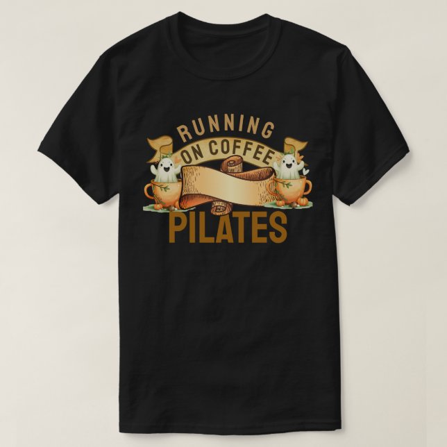 Camiseta Corriendo Sobre Pilatos De Café (Diseño del anverso)