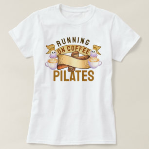 Camiseta Corriendo Sobre Pilatos De Café