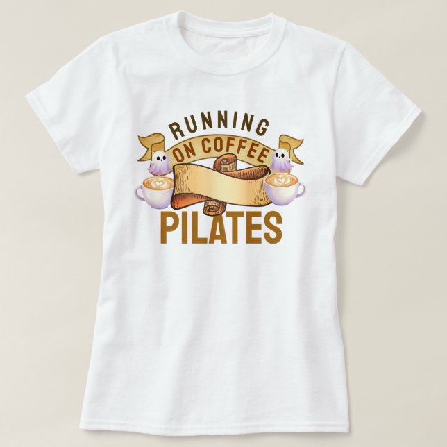 Camiseta Corriendo Sobre Pilatos De Café (Diseño del anverso)