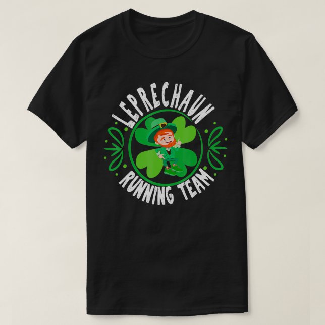Camiseta Corriendo Team St Patricks Day Half Marathon Funny (Diseño del anverso)