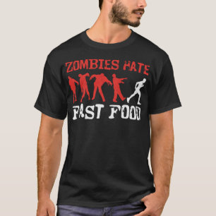Camiseta Corriendo Zombis Jogging Odio a Zombie de comida r