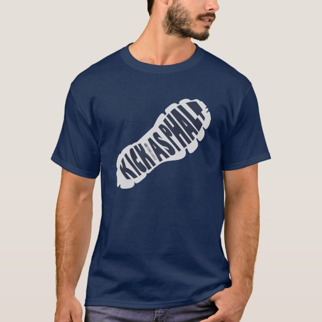 CAMISETA CORRIENTE DEL ASFALTO DEL RETROCESO (Anverso)