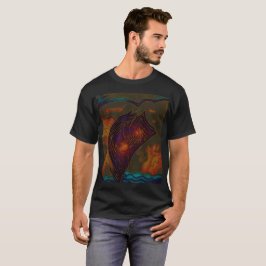 Camiseta Corrientes Cósmicas: Flujo Abstracto de Nebulosa