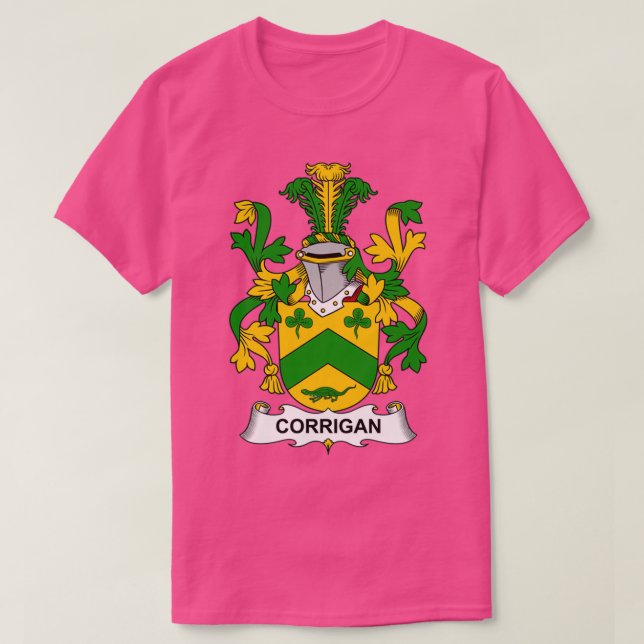 Camiseta Corrigan Coat of Arms Family Crest  (Diseño del anverso)