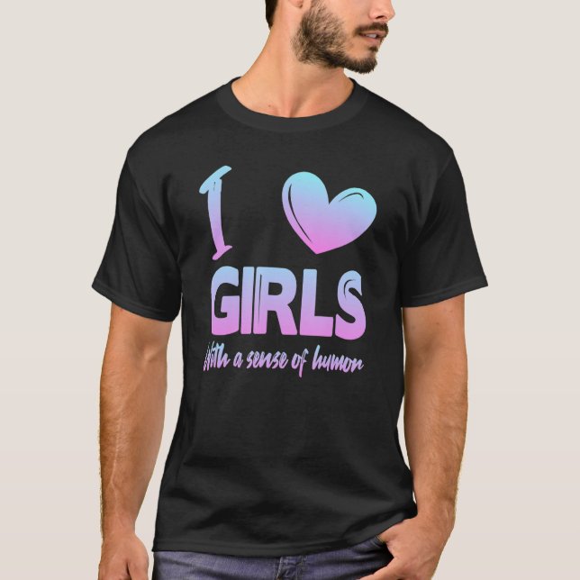 Camiseta Corro a Chicas con sentido del humor (Anverso)