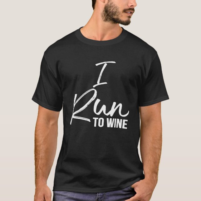 Camiseta Corro A Vino Divertido Alcohol Blanco Rojo Corrien (Anverso)