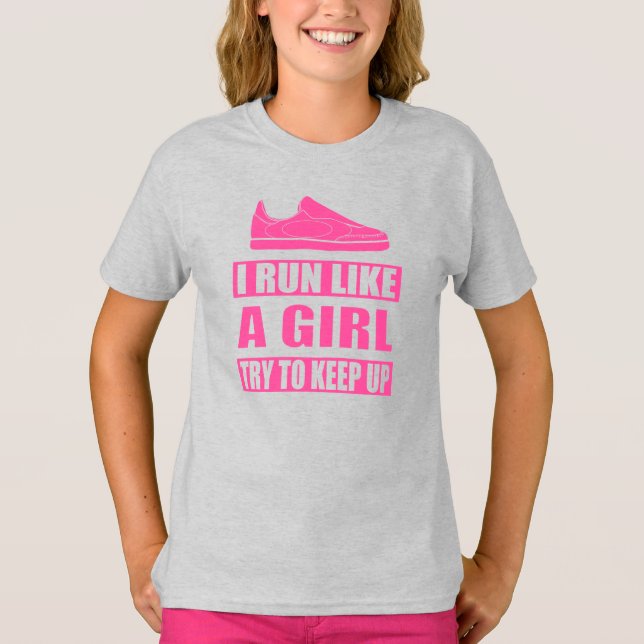 Camiseta Corro como un Chica (Anverso)