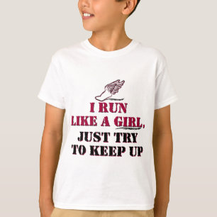 Camiseta Corro como un chica (rojo)