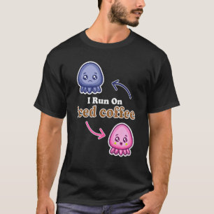 Camiseta Corro Con Café Helado Cuto De Octopus Reversible
