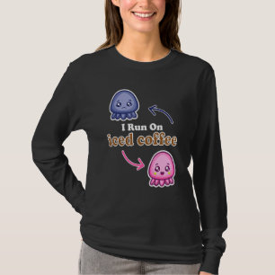 Camiseta Corro Con Café Helado Cuto De Octopus Reversible