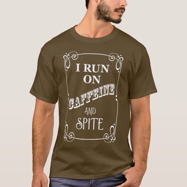 Camiseta Corro Con Cafeína Y Rencor (Anverso)