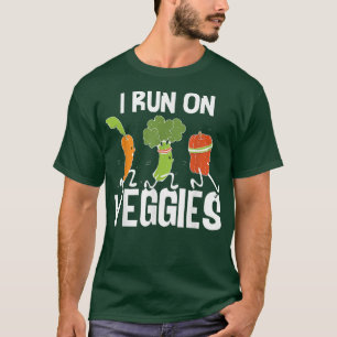 Camiseta Corro Con Vegetales Graciosos Veganismos Vegetales