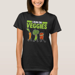 Camiseta Corro Con Verduras Zanahoria Brócoli Comida Vegana