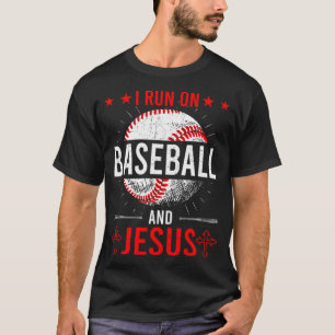 Camiseta Corro en Béisbol y Jesús el Béisbol