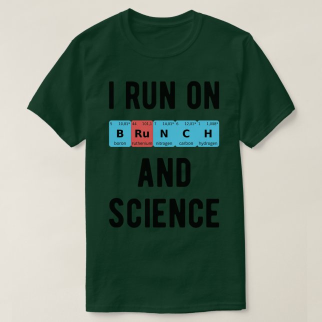 Camiseta Corro En Brunch Y Ciencia II (Diseño del anverso)