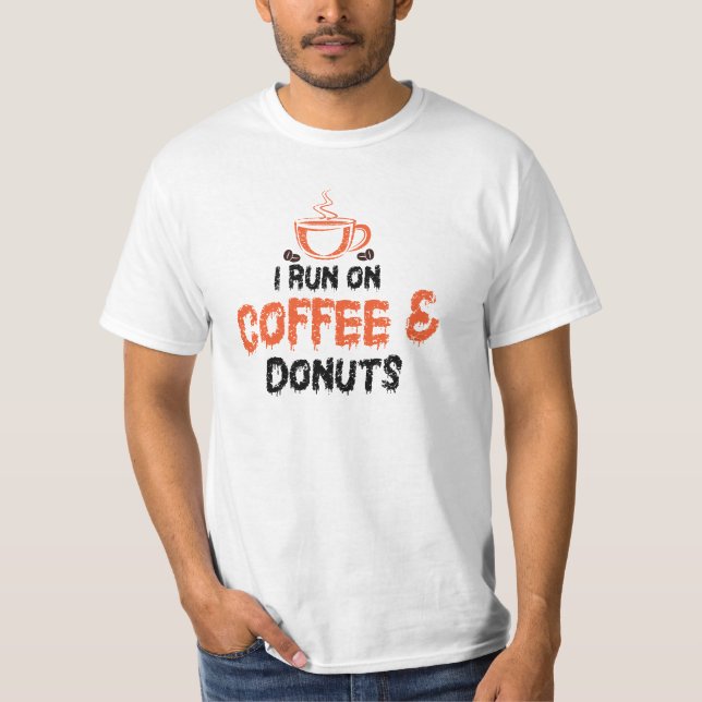 Camiseta Corro en café y donuts (Anverso)