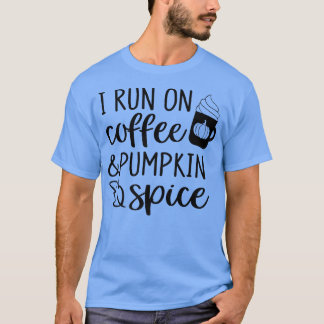 Camiseta Corro En Café Y Especias De Calabaza A Fines De Ot
