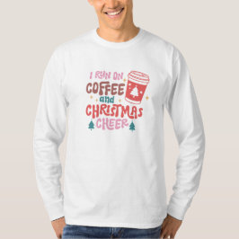 Camiseta Corro en café y los Navidades saludan