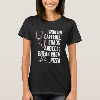 Camiseta Corro En Caos De Cafetería Y Pizza De Habitaciones
