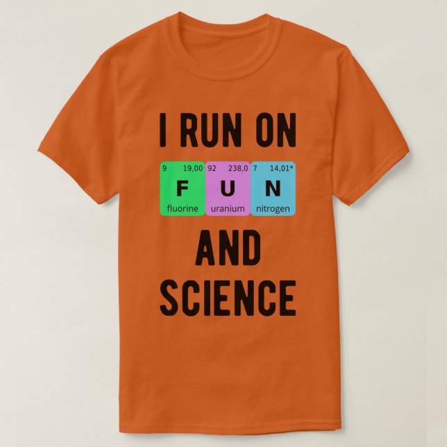 Camiseta Corro En Diversión Y Ciencia II (Diseño del anverso)