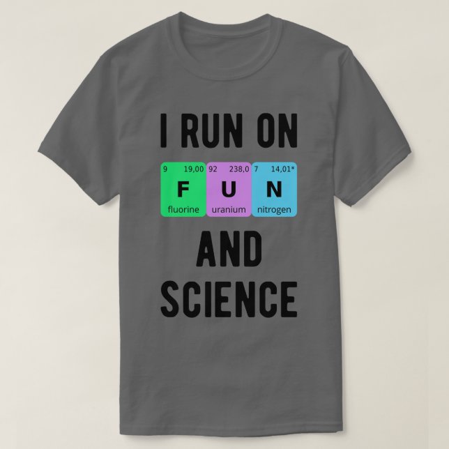 Camiseta Corro En Diversión Y Ciencia II (Diseño del anverso)