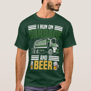 Camiseta Corro En El Camión De Basura Y Beber.