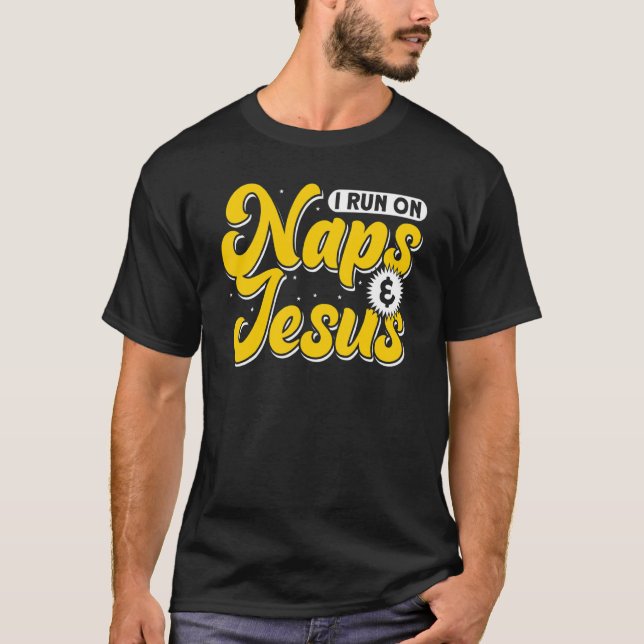 Camiseta Corro En Las Napas Y Jesús Iglesia Cristiana De Di (Anverso)