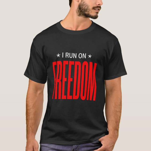 Camiseta Corro En Libertad 4 De Julio (Anverso)
