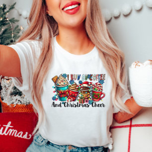Camiseta Corro en Navidades de café Cheer Tee