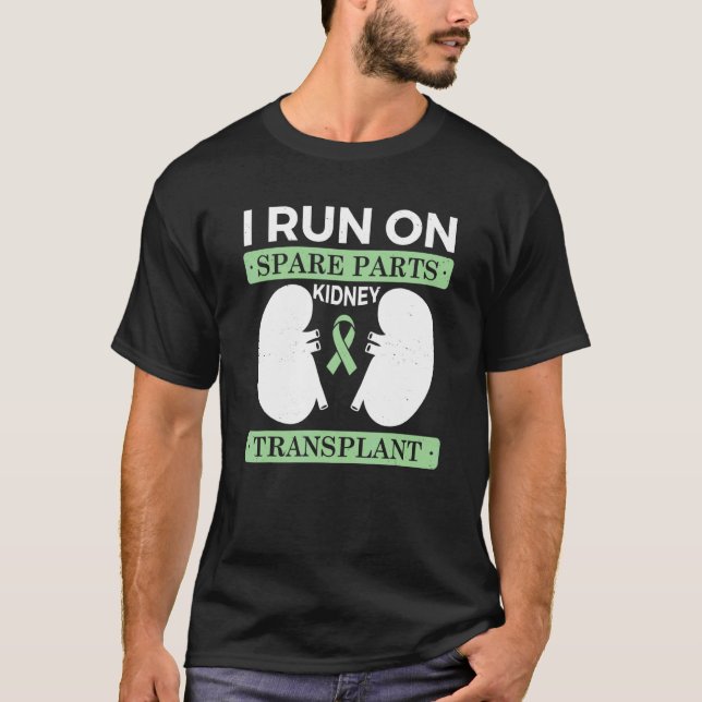 Camiseta Corro En Piezas De Repuesto Donación De Órganos De (Anverso)
