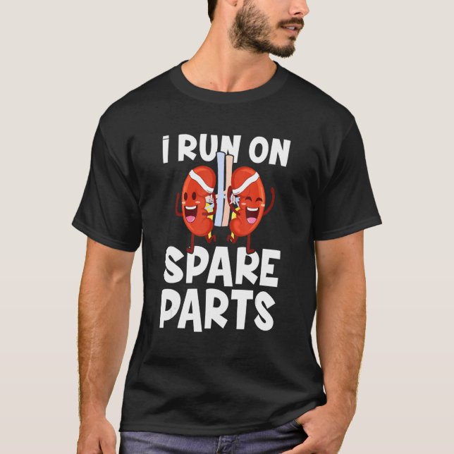 Camiseta Corro En Piezas De Repuesto Donante De Trasplante  (Anverso)