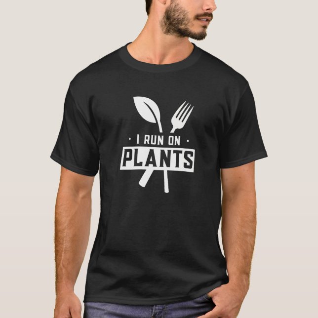Camiseta Corro En Plantas Vegetarianas Vegetales Gard (Anverso)