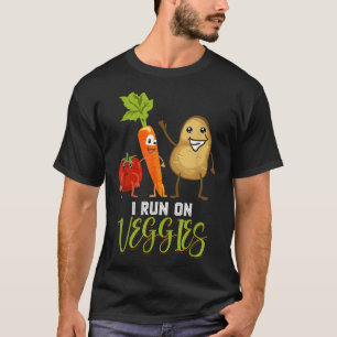 Camiseta Corro En Vegetales A Base De Vegetales Vegetales L