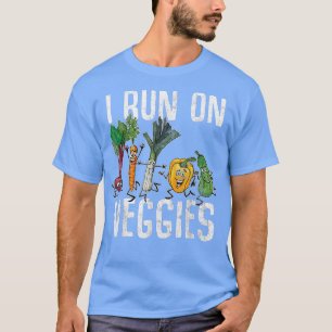 Camiseta Corro En Veggies Vegetariano Estilo De Vida Vegeta