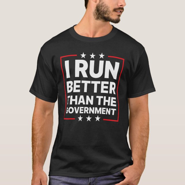 Camiseta Corro Mejor Que El Funny Amputee Pro Del Gobierno (Anverso)