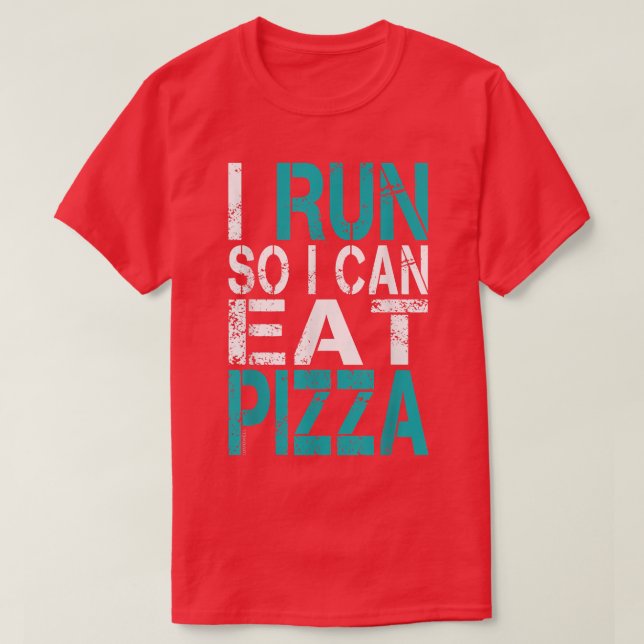 Camiseta Corro Para Comer pizza 2621366 (Diseño del anverso)