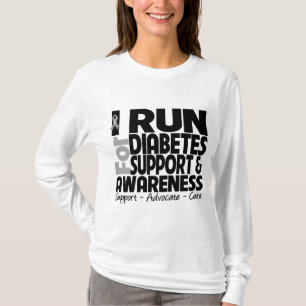 Camiseta Corro para la conciencia de la diabetes