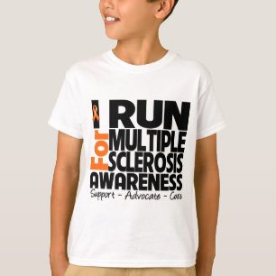 Camiseta Corro para la conciencia de la esclerosis múltipl