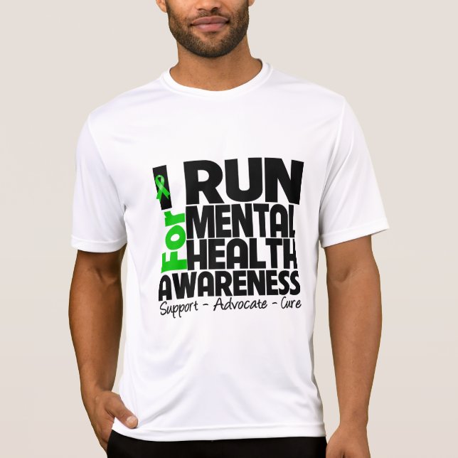 Camiseta Corro para la conciencia de la salud mental (Anverso)