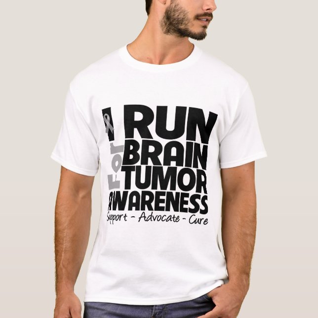 Camiseta Corro para la conciencia del tumor cerebral (Anverso)